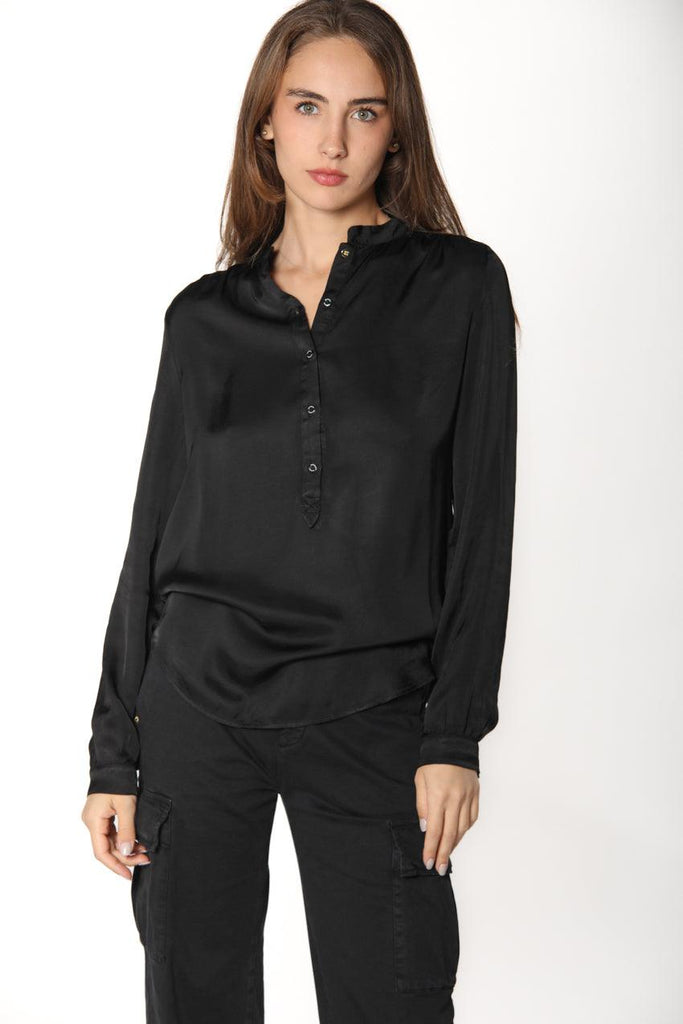 Picture 1 of women’s black viscose shirt model Margherita Shirt by Mason’s 