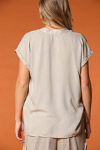 Adele MM camisa mujer con mangas cortas en tencel 