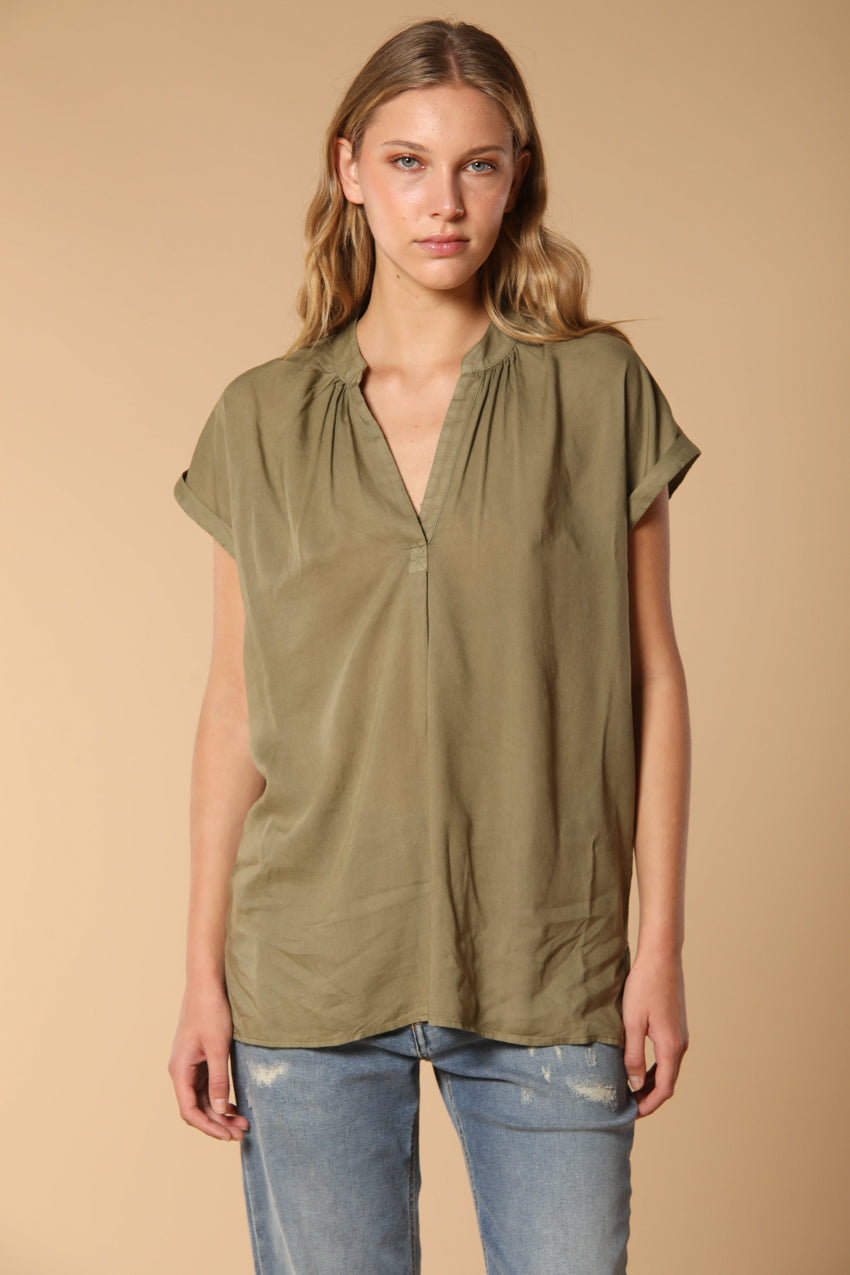 Adele MM women's short-sleeve shirt in tencel