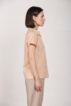 Livia women's shirt short sleeve in poplin