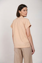 Livia women's shirt short sleeve in poplin