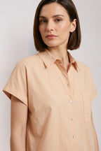 Livia camisa mujer manga corta en popelín