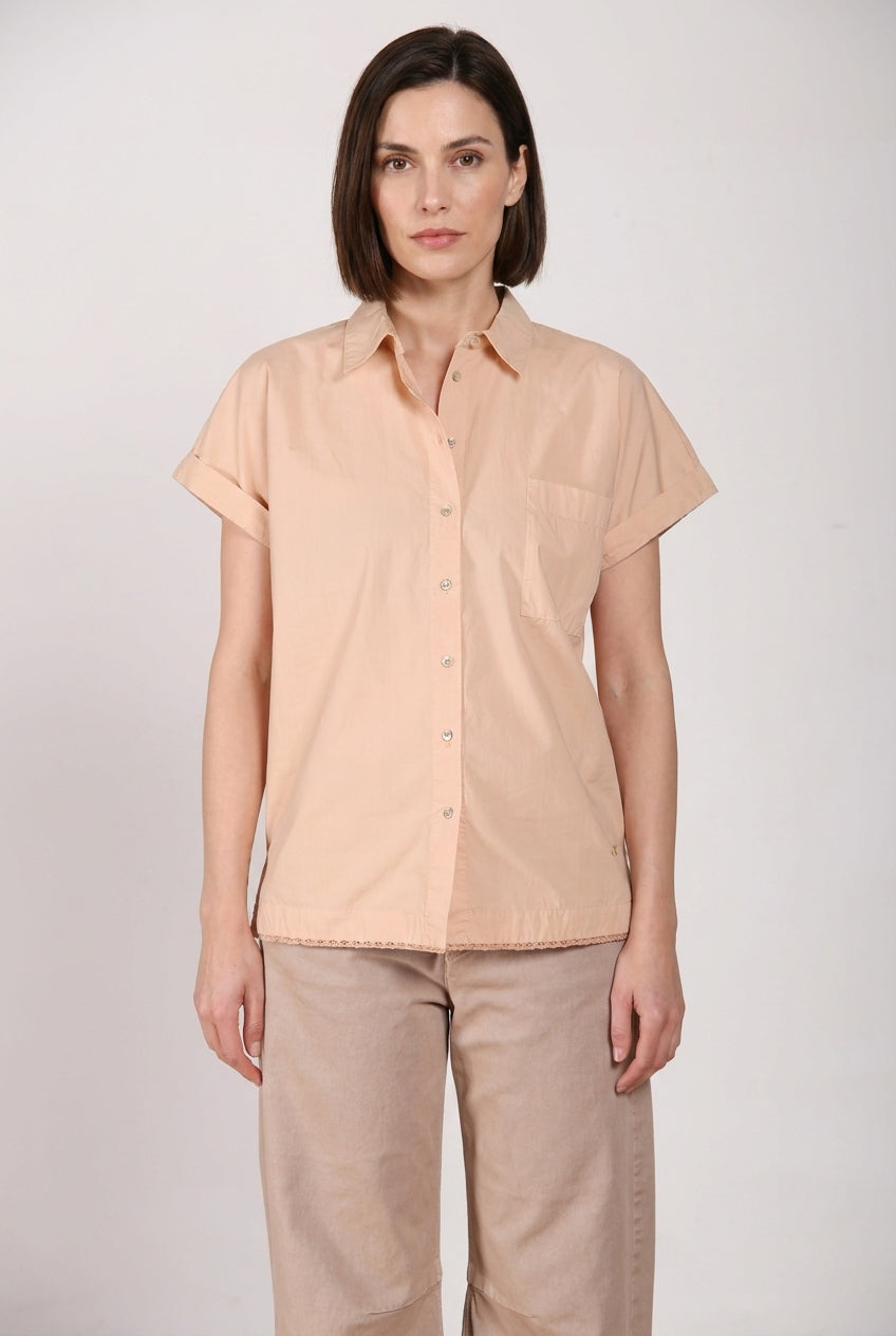 Livia women's shirt short sleeve in poplin
