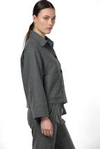 Rosie women’s jacket in flannel jersey