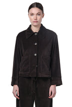 Rosie women’s jacket in wide-wale velvet