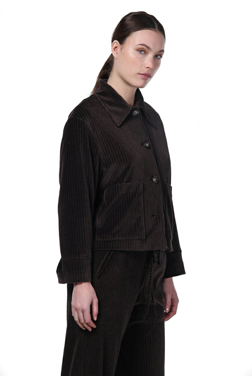 Rosie women’s jacket in wide-wale velvet