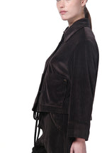 Rosie women’s jacket in wide-wale velvet