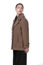 Leonie women’s coat in soft wool cloth