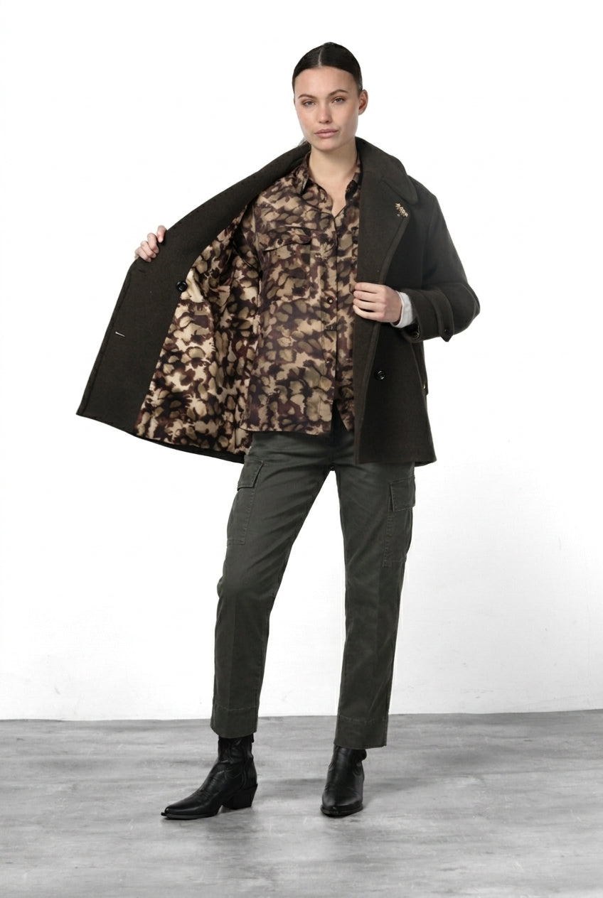 Leonie women’s coat in soft wool cloth