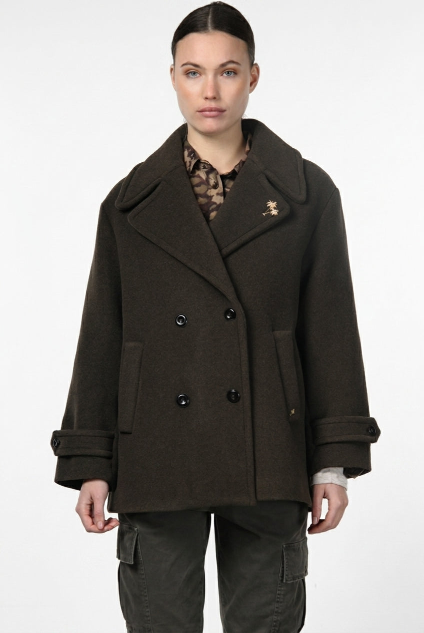 Leonie women’s coat in soft wool cloth