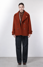 Leonie women’s coat in wool bouclé