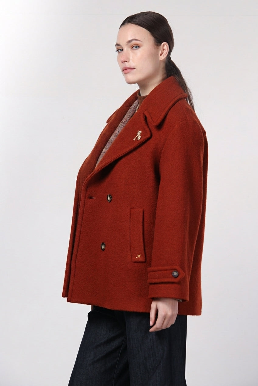 Leonie cappotto donna in lana bouclé