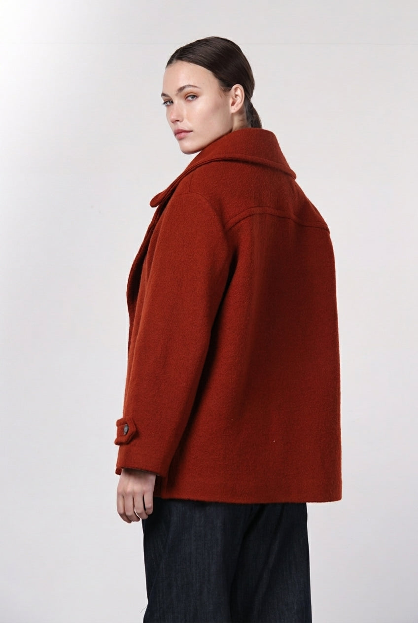 Leonie cappotto donna in lana bouclé