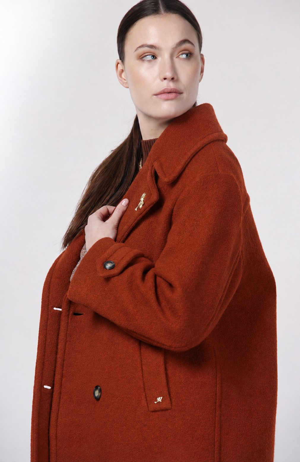 Leonie women’s coat in wool bouclé