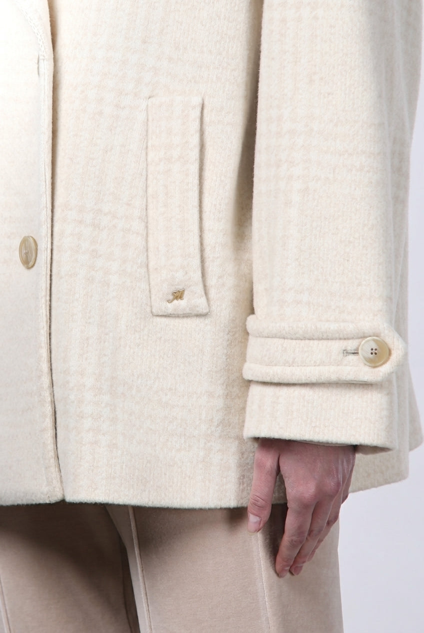 Leonie cappotto donna in lana fantasia a quadri