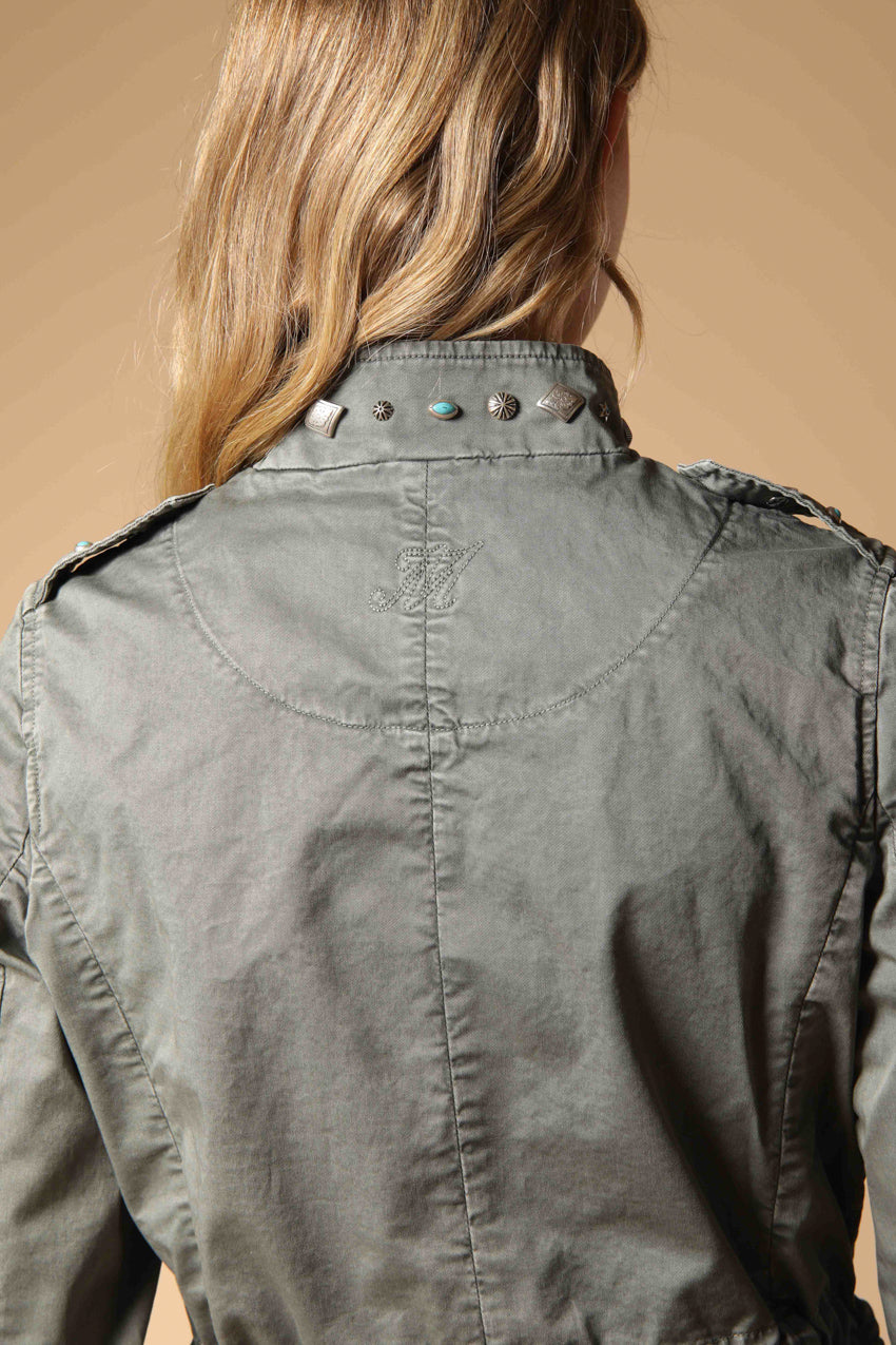 Eva women's field jacket in twill with studs