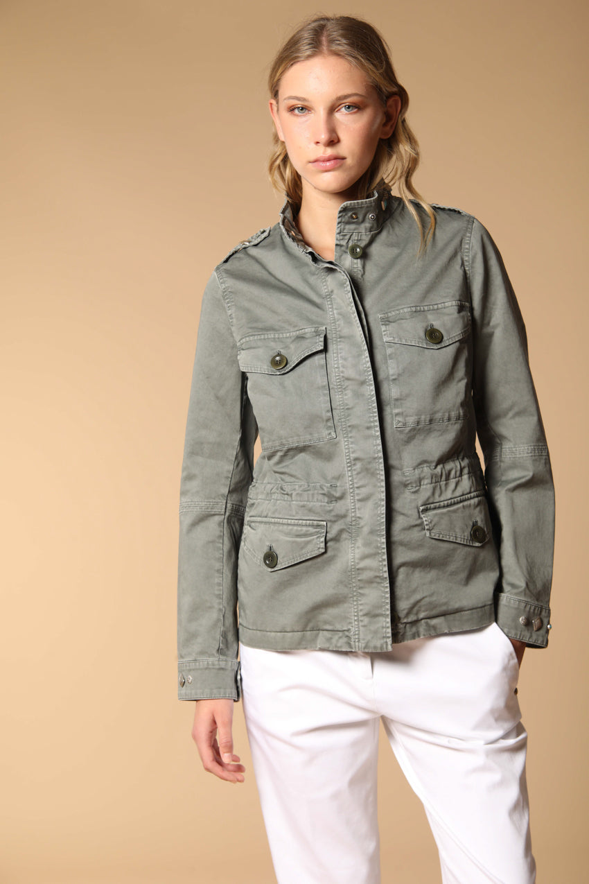 Eva women's field jacket in twill with studs