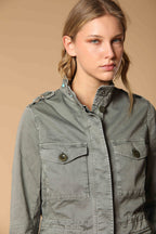 Eva women's field jacket in twill with studs