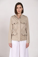 Eva veste femme en twill broderie fleurs