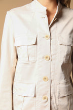 Karen women's field jacket in stretch sweatshirt fabric