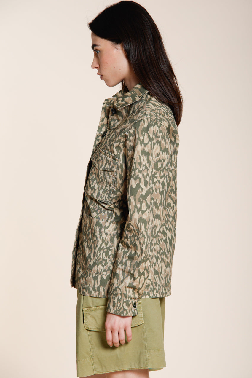Santa Cruz women's jacket in gabardine camouflage print