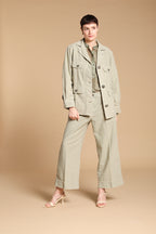 Santa Barbara chaqueta de mujer en algodón flameado 