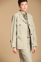 Santa Barbara chaqueta de mujer en algodón flameado 