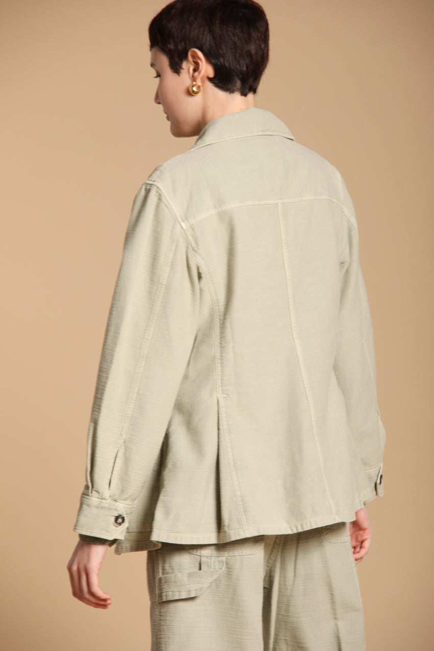 Santa Barbara chaqueta de mujer en algodón flameado 