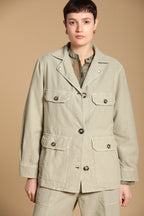 Santa Barbara chaqueta de mujer en algodón flameado 