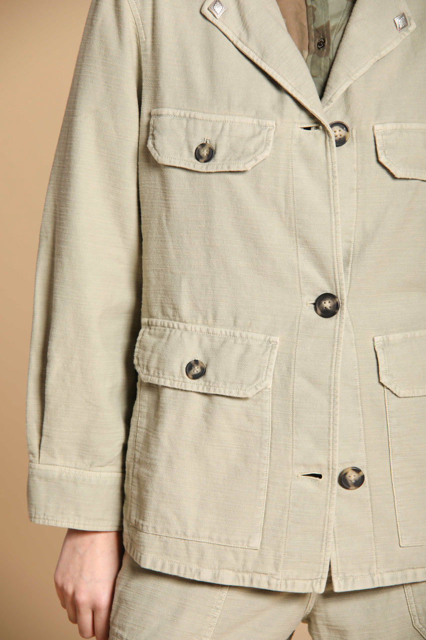 Santa Barbara chaqueta de mujer en algodón flameado 