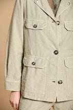 Santa Barbara chaqueta de mujer en algodón flameado 