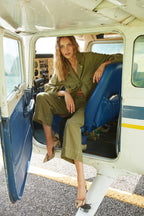 Santa Barbara women's jacket in slub cotton