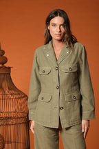 Santa Barbara women's jacket in slub cotton