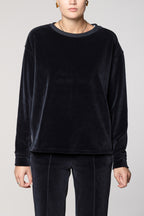 Beverly felpa donna in jersey ciniglia