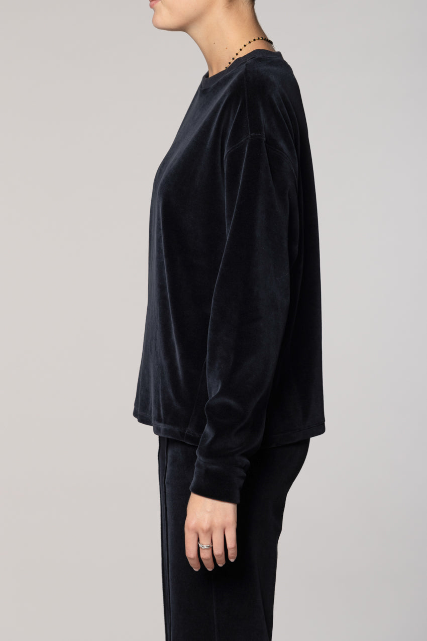 Beverly felpa donna in jersey ciniglia