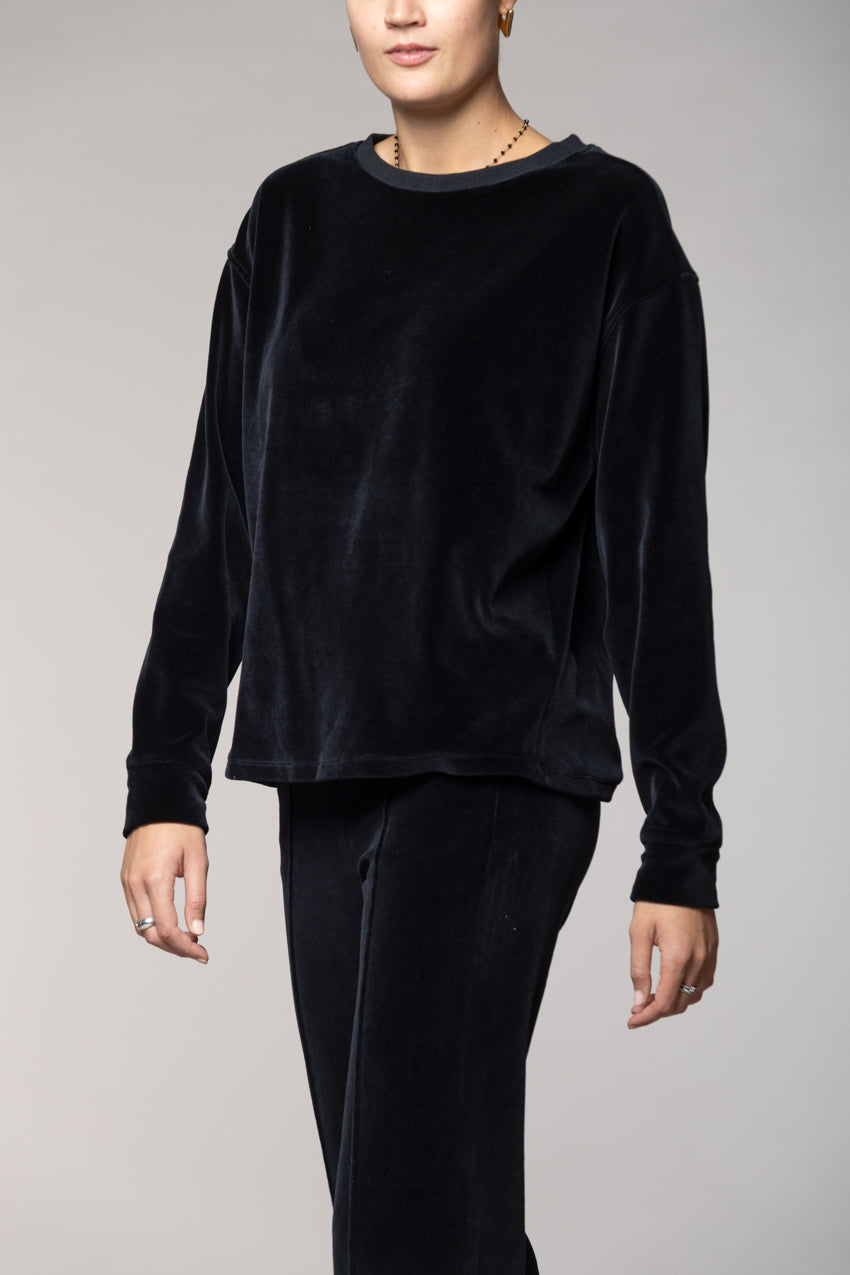 Beverly felpa donna in jersey ciniglia