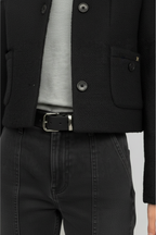 Lou Lou chaqueta cropped mujer en bouclé mezcla de lana