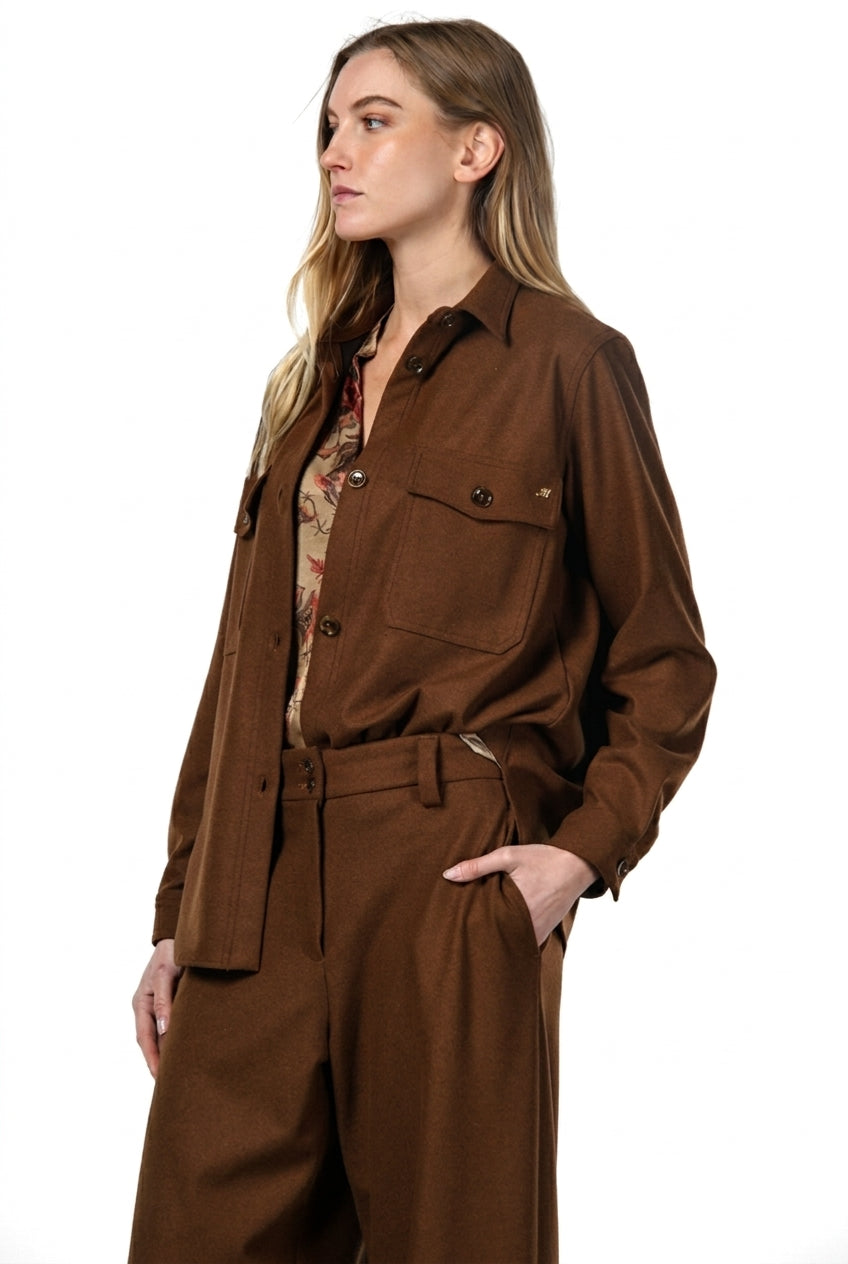 Chaqueta de mujer City Field en jersey franela