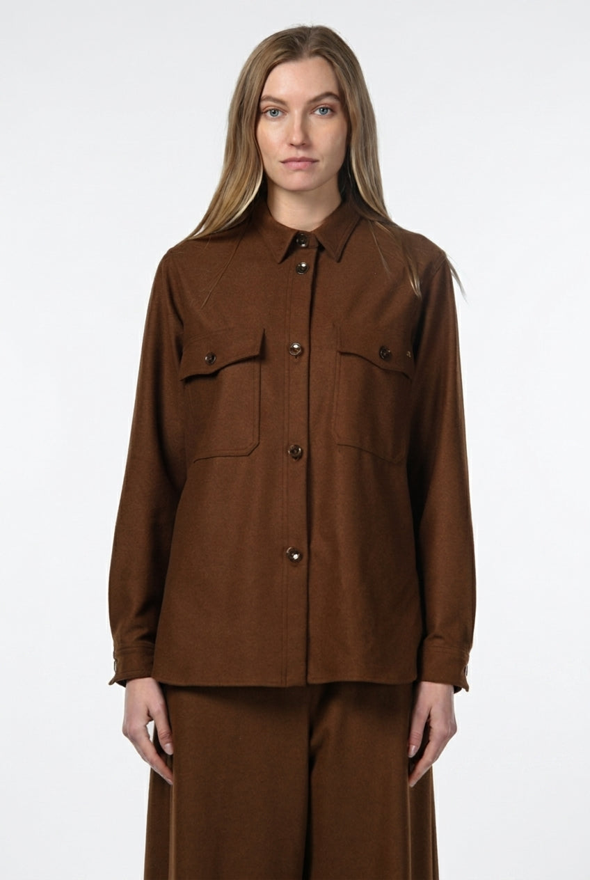 Chaqueta de mujer City Field en jersey franela