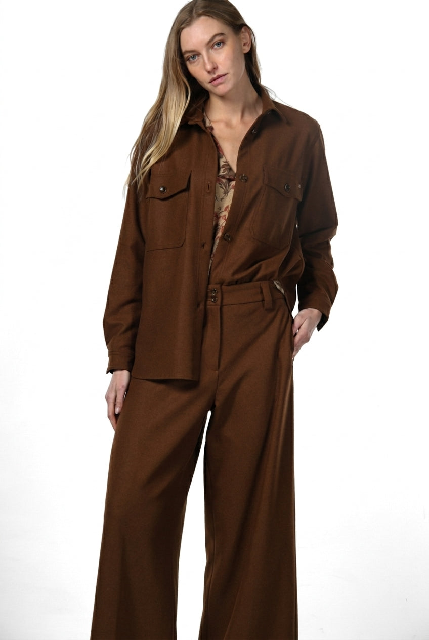 Chaqueta de mujer City Field en jersey franela