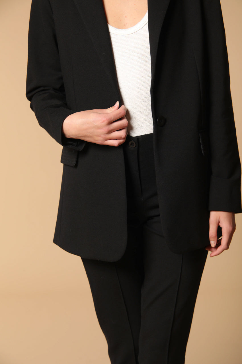 Irene women's long blazer in jersey