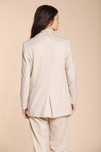 Foto 5 Irene blazer donna in jersey trama puntino