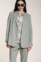 Irene blazer donna in tela misto lino e viscosa