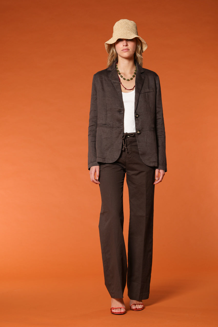 Irene women's blazer in linen and cotton twill