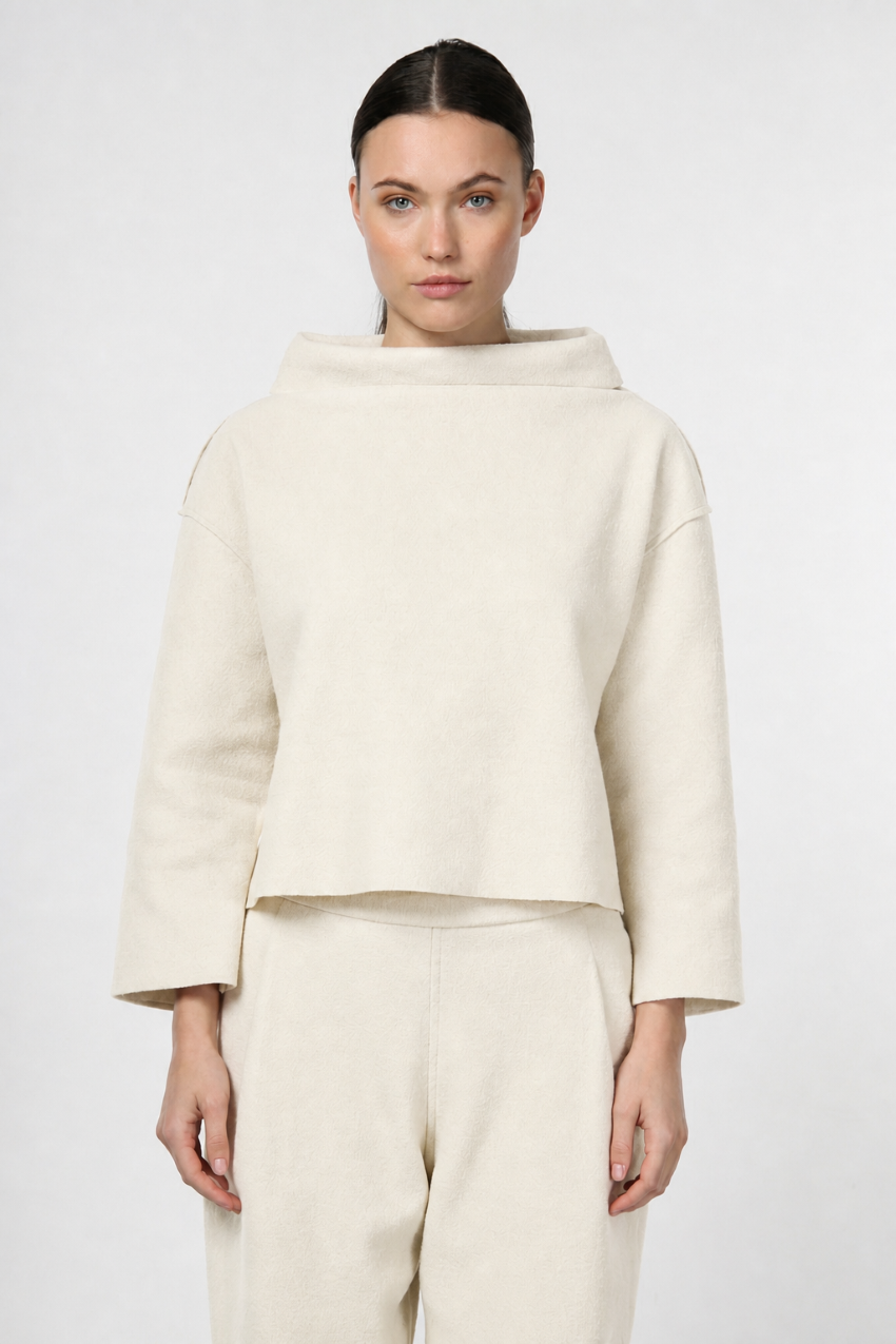 Nathi women’s sweatshirt in wool cloth