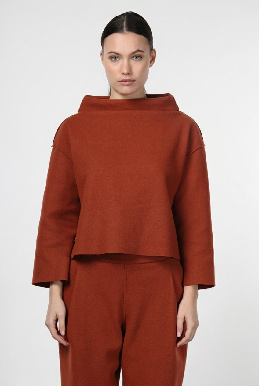 Nathi women’s sweatshirt in wool cloth