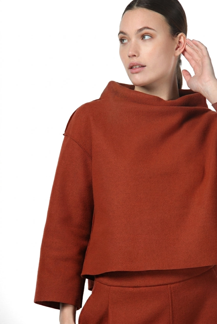 Nathi women’s sweatshirt in wool cloth