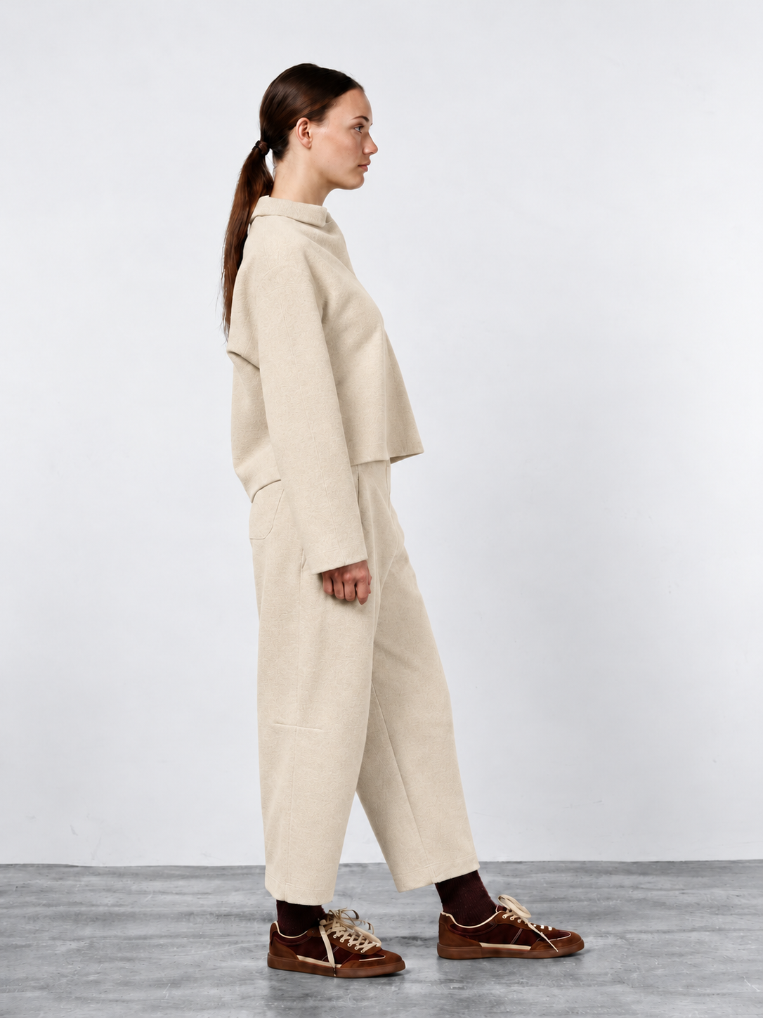 Simon women’s sweatshirt in wool cloth