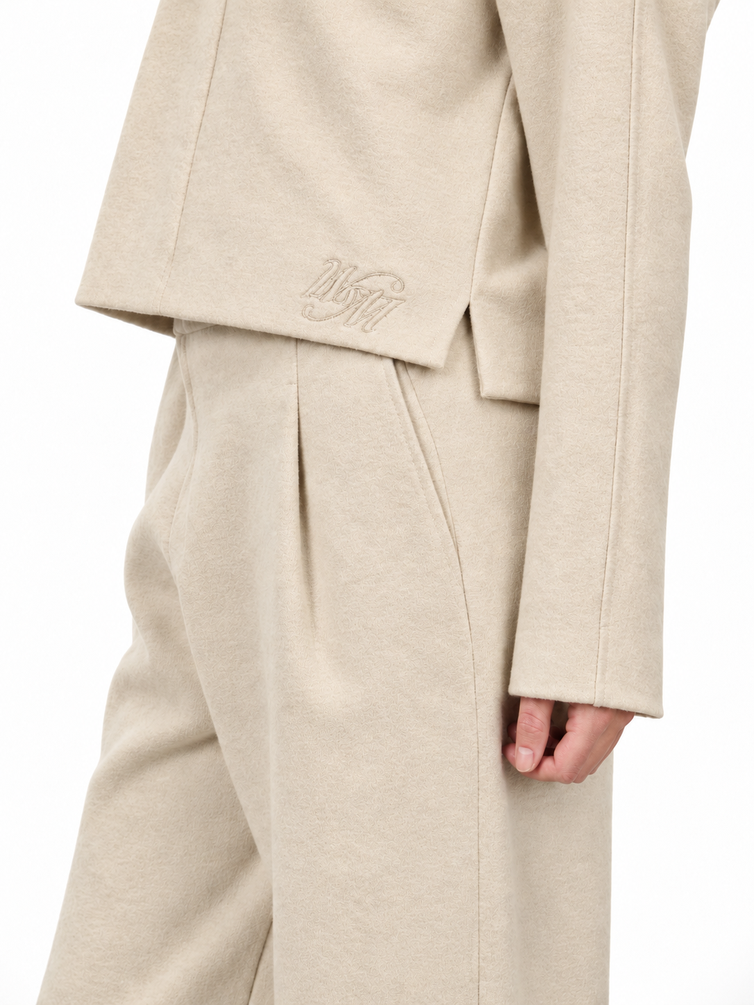 Simon women’s sweatshirt in wool cloth