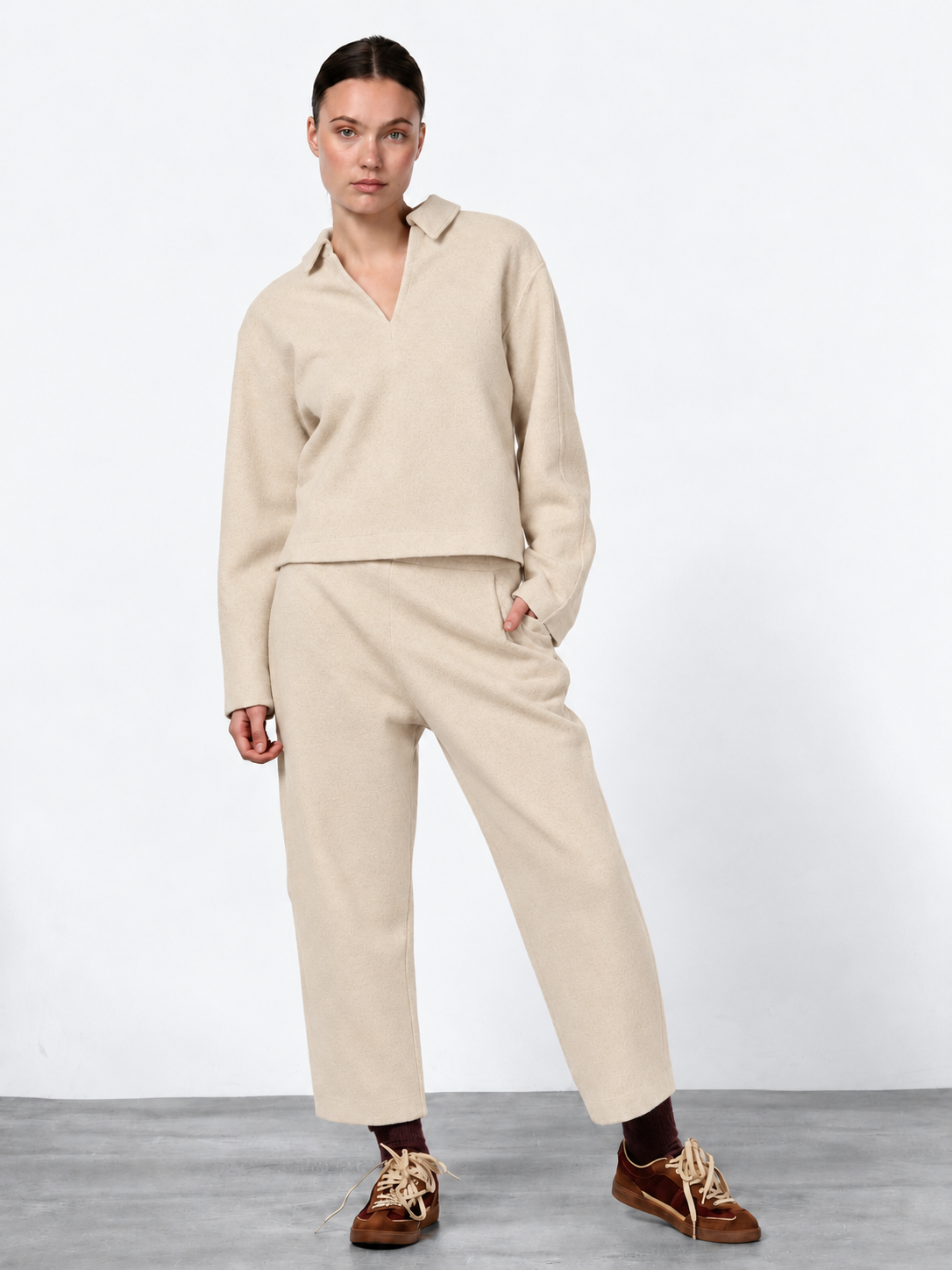 Simon women’s sweatshirt in wool cloth